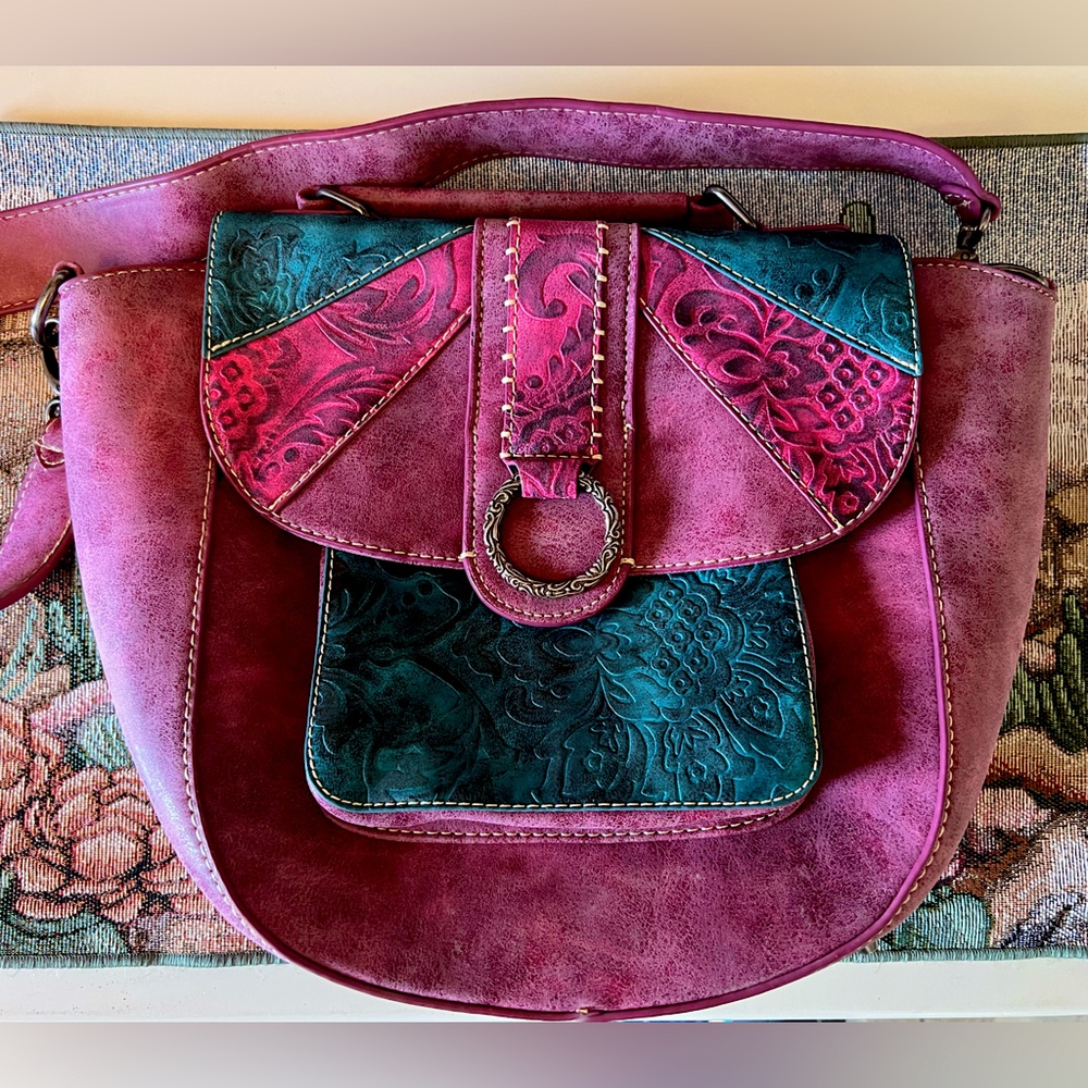 Montana West Embossed Collection Shoulder Bag